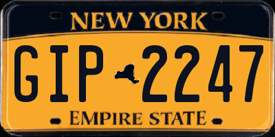 NY license plate GIP2247