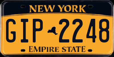 NY license plate GIP2248