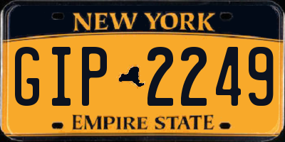 NY license plate GIP2249