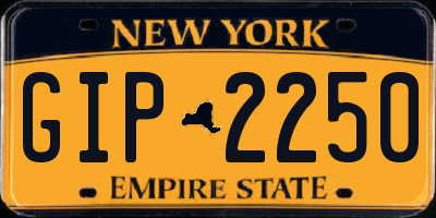 NY license plate GIP2250