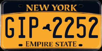 NY license plate GIP2252