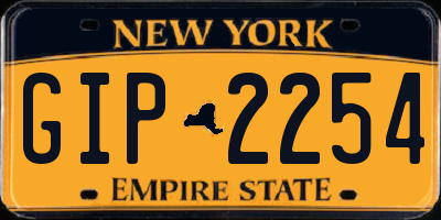 NY license plate GIP2254