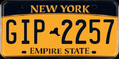 NY license plate GIP2257