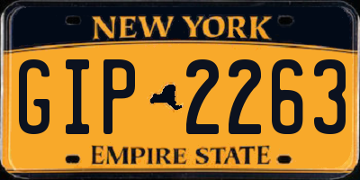 NY license plate GIP2263