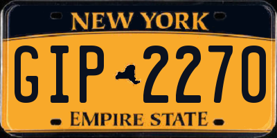 NY license plate GIP2270