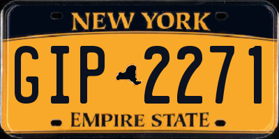 NY license plate GIP2271