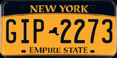 NY license plate GIP2273