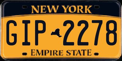 NY license plate GIP2278