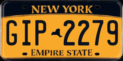 NY license plate GIP2279