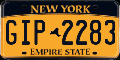NY license plate GIP2283