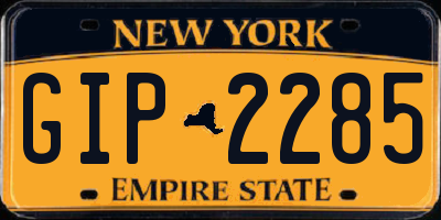 NY license plate GIP2285