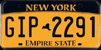 NY license plate GIP2291