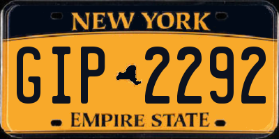 NY license plate GIP2292
