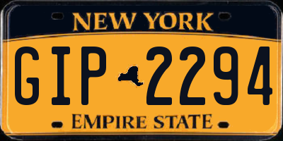 NY license plate GIP2294