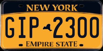 NY license plate GIP2300