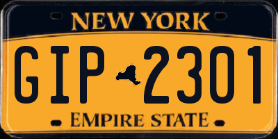 NY license plate GIP2301