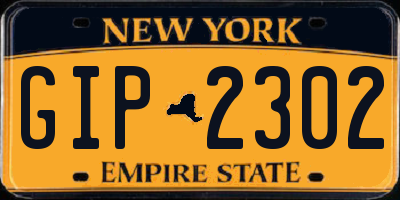 NY license plate GIP2302