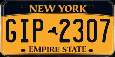 NY license plate GIP2307