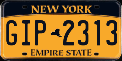 NY license plate GIP2313