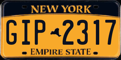 NY license plate GIP2317