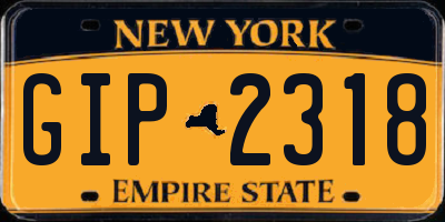 NY license plate GIP2318