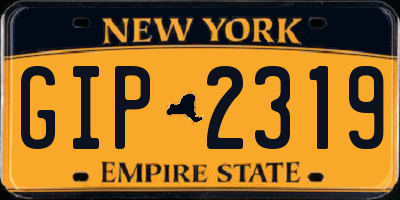 NY license plate GIP2319