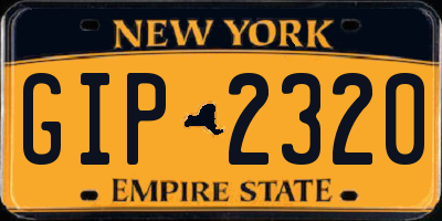 NY license plate GIP2320