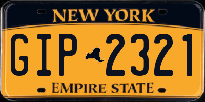 NY license plate GIP2321