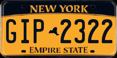 NY license plate GIP2322