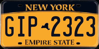 NY license plate GIP2323