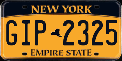 NY license plate GIP2325