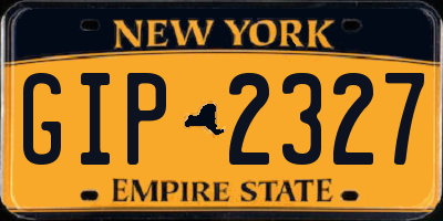 NY license plate GIP2327
