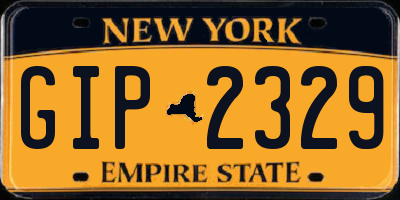NY license plate GIP2329