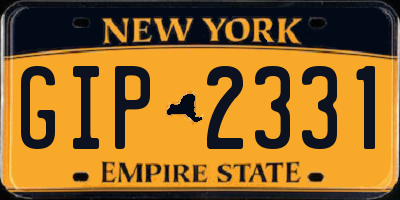 NY license plate GIP2331