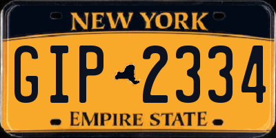 NY license plate GIP2334