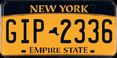 NY license plate GIP2336