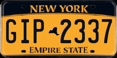 NY license plate GIP2337