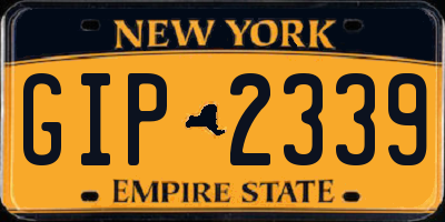 NY license plate GIP2339