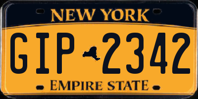 NY license plate GIP2342