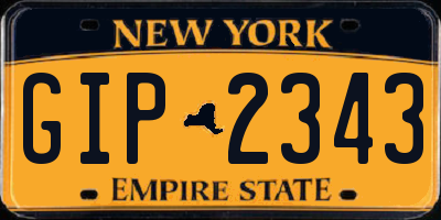 NY license plate GIP2343