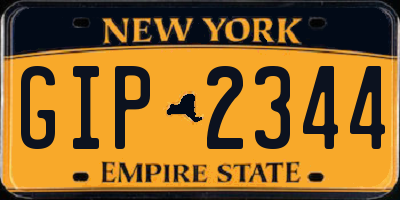 NY license plate GIP2344