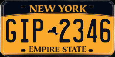 NY license plate GIP2346