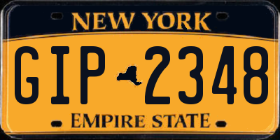 NY license plate GIP2348