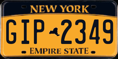 NY license plate GIP2349