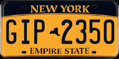NY license plate GIP2350