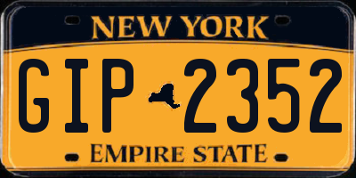 NY license plate GIP2352