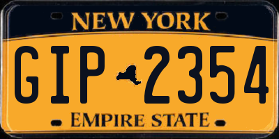 NY license plate GIP2354
