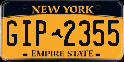 NY license plate GIP2355