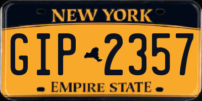 NY license plate GIP2357