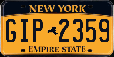 NY license plate GIP2359